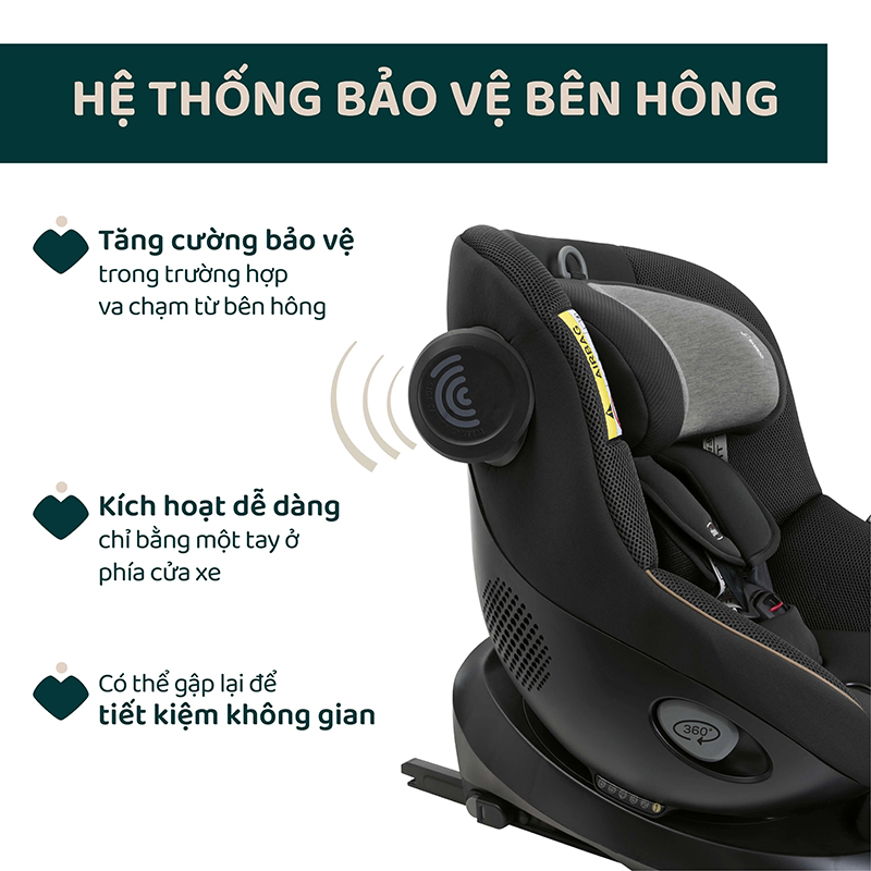 Ghế ô tô Chicco Seat 105 xoay 360 ISOFIX 4 Ghế ô tô Chicco Seat 105 xoay 360 ISOFIX