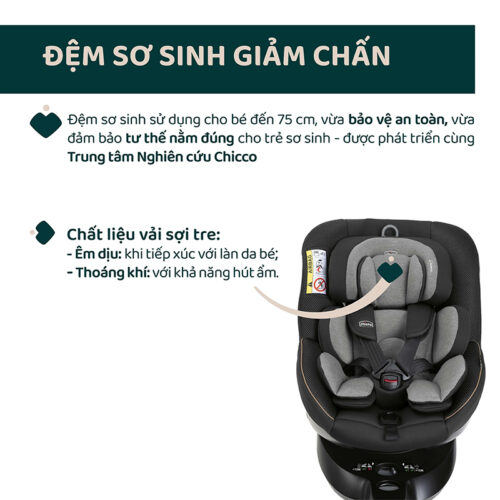 Ghế ô tô Chicco Seat 105 xoay 360 ISOFIX 10 Ghế ô tô Chicco Seat 105 xoay 360 ISOFIX