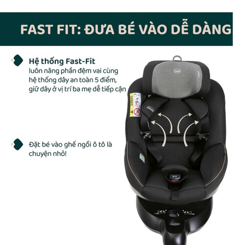 Ghế ô tô Chicco Seat 105 xoay 360 ISOFIX 17 Ghế ô tô Chicco Seat 105 xoay 360 ISOFIX