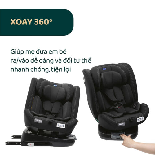 Ghế ô tô Chicco Unico Evo Classic xoay 360 ISOFIX 14 Ghế ô tô Chicco Unico Evo Classic xoay 360 ISOFIX