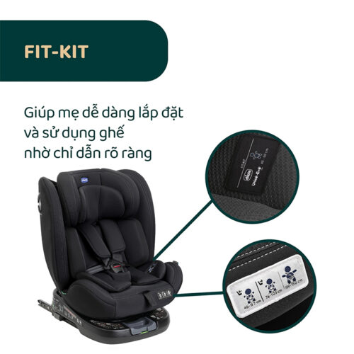 Ghế ô tô Chicco Unico Evo Classic xoay 360 ISOFIX 10 Ghế ô tô Chicco Unico Evo Classic xoay 360 ISOFIX
