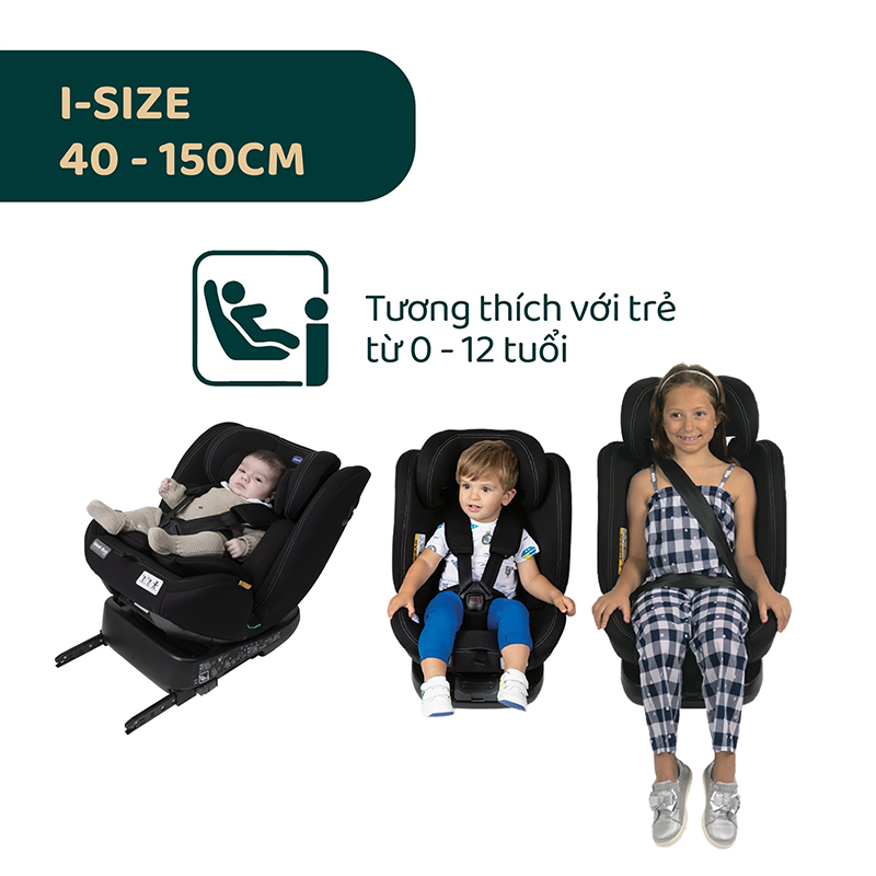 Ghế ô tô Chicco Unico Evo Classic xoay 360 ISOFIX 4 Ghế ô tô Chicco Unico Evo Classic xoay 360 ISOFIX