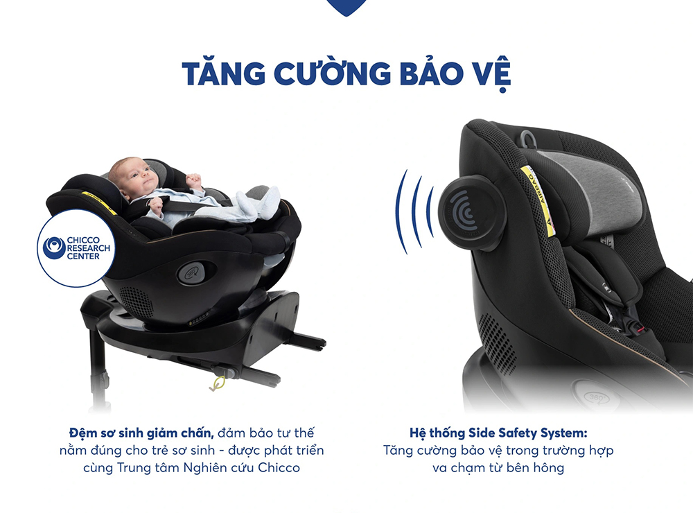 Ghế ô tô Chicco Seat 105 xoay 360 ISOFIX 20 Ghế ô tô Chicco Seat 105 xoay 360 ISOFIX