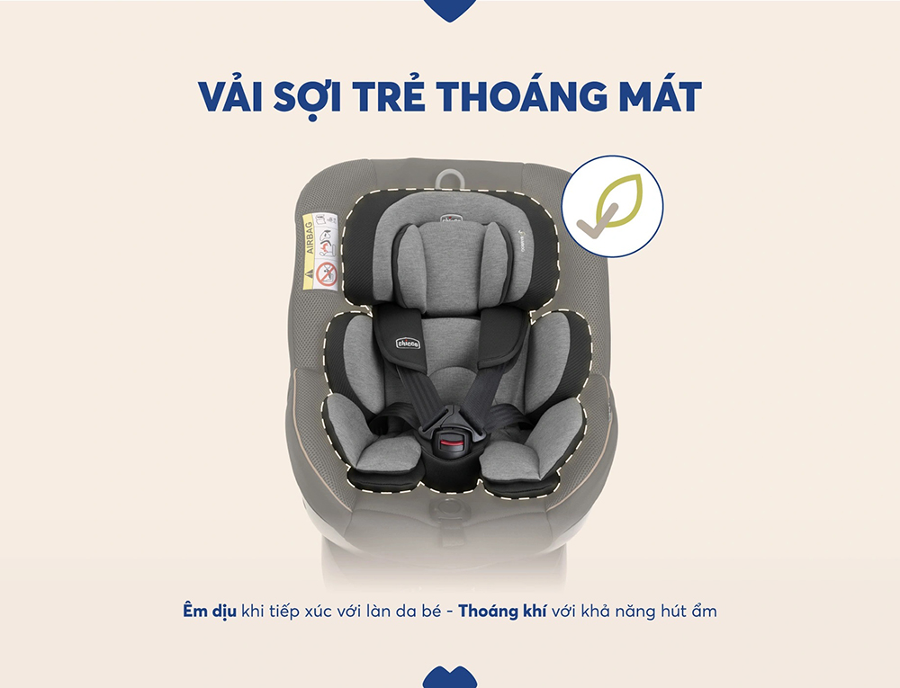 Ghế ô tô Chicco Seat 105 xoay 360 ISOFIX 21 Ghế ô tô Chicco Seat 105 xoay 360 ISOFIX