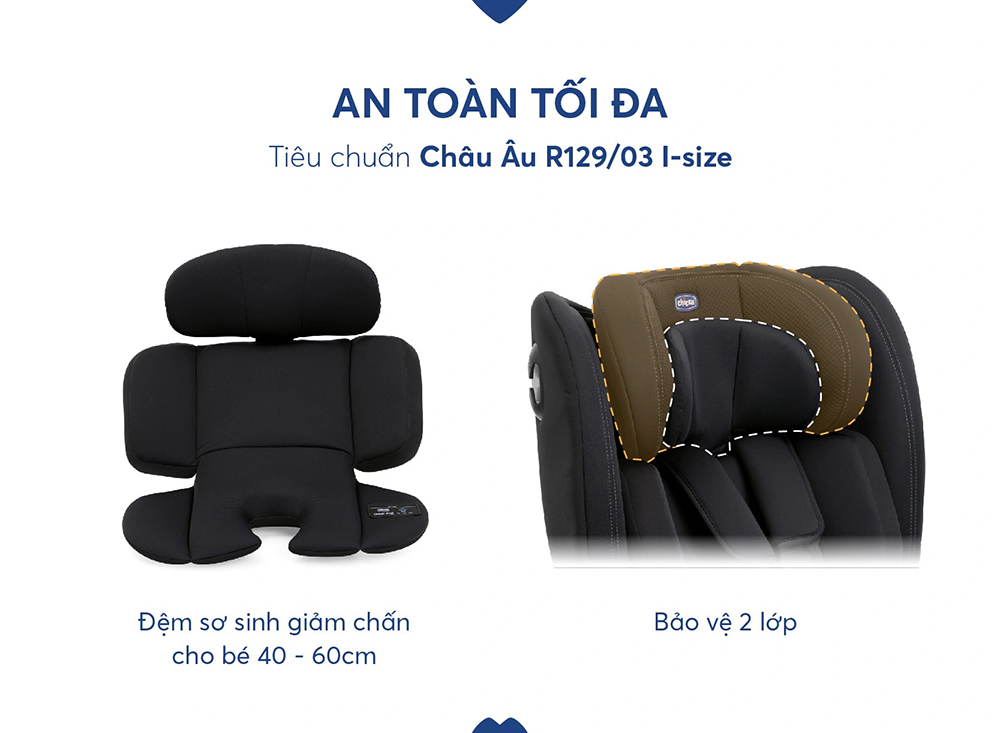 Ghế ô tô Chicco Unico Evo Classic xoay 360 ISOFIX 19 Ghế ô tô Chicco Unico Evo Classic xoay 360 ISOFIX