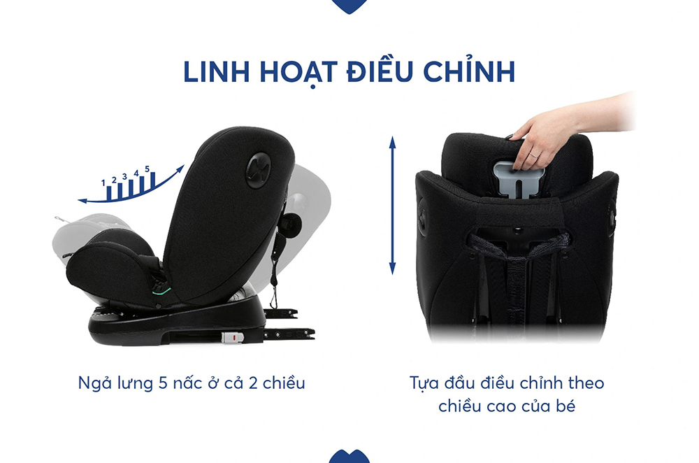 Ghế ô tô Chicco Unico Evo Classic xoay 360 ISOFIX 21 Ghế ô tô Chicco Unico Evo Classic xoay 360 ISOFIX