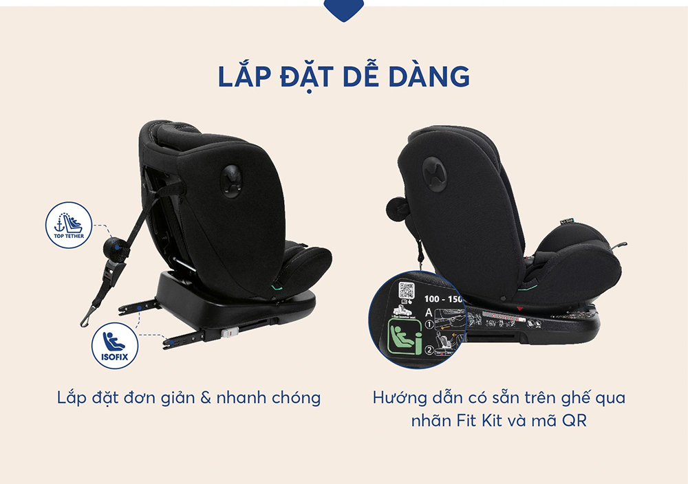 Ghế ô tô Chicco Unico Evo Classic xoay 360 ISOFIX 22 Ghế ô tô Chicco Unico Evo Classic xoay 360 ISOFIX