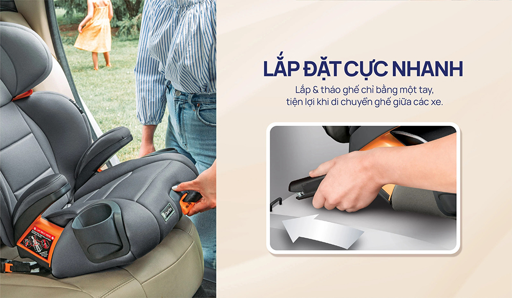 Ghế ô tô Chicco KidFit Plus Isofix 21 Ghế ô tô Chicco KidFit Plus Isofix