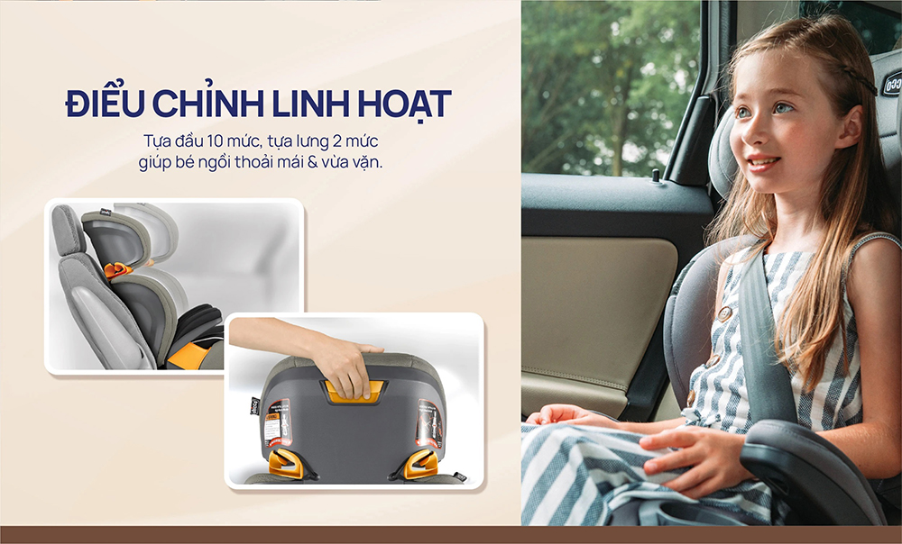 Ghế ô tô Chicco KidFit Plus Isofix 24 Ghế ô tô Chicco KidFit Plus Isofix