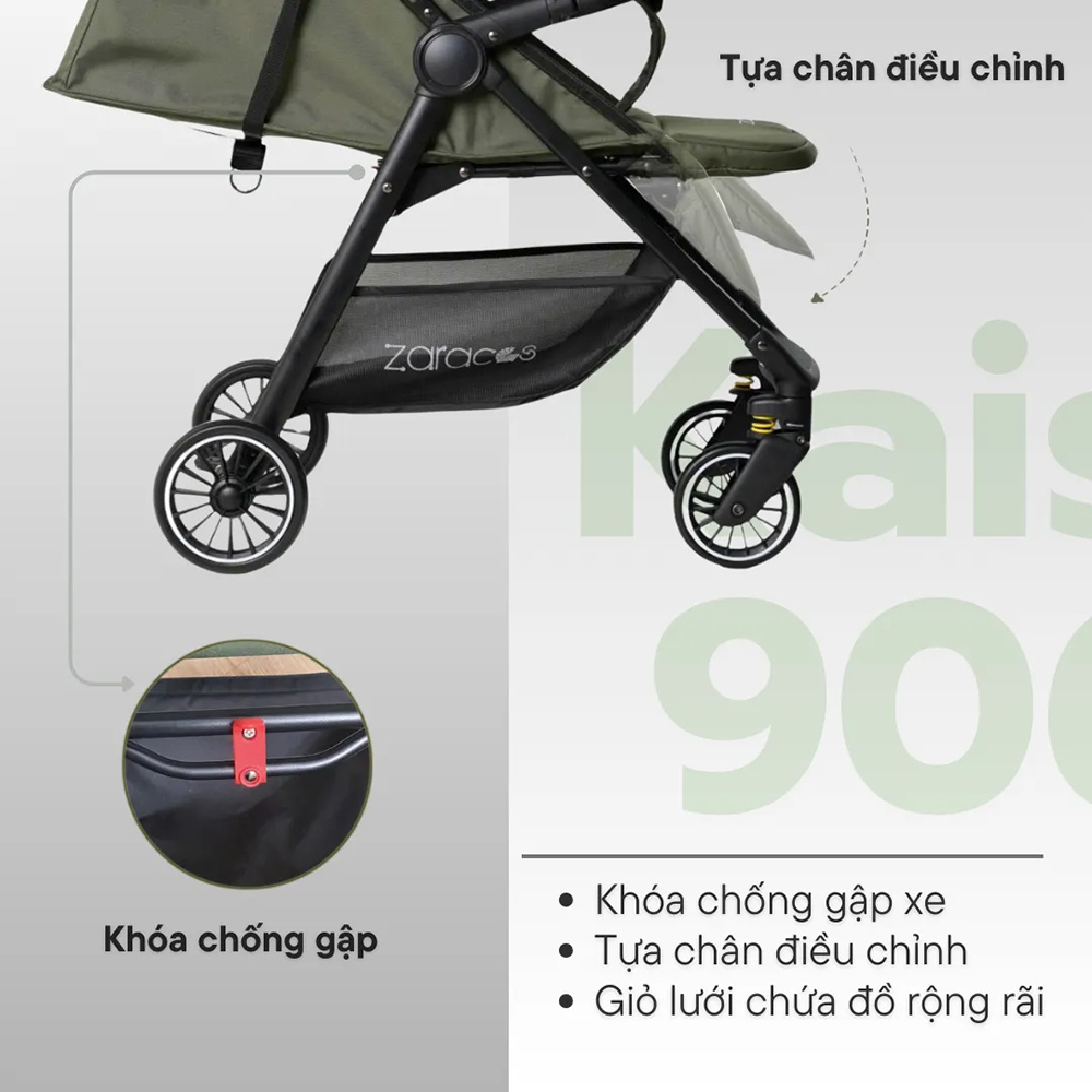 Xe đẩy gập gọn Zaracos Kaiser 9066 23 Xe đẩy gập gọn Zaracos Kaiser 9066