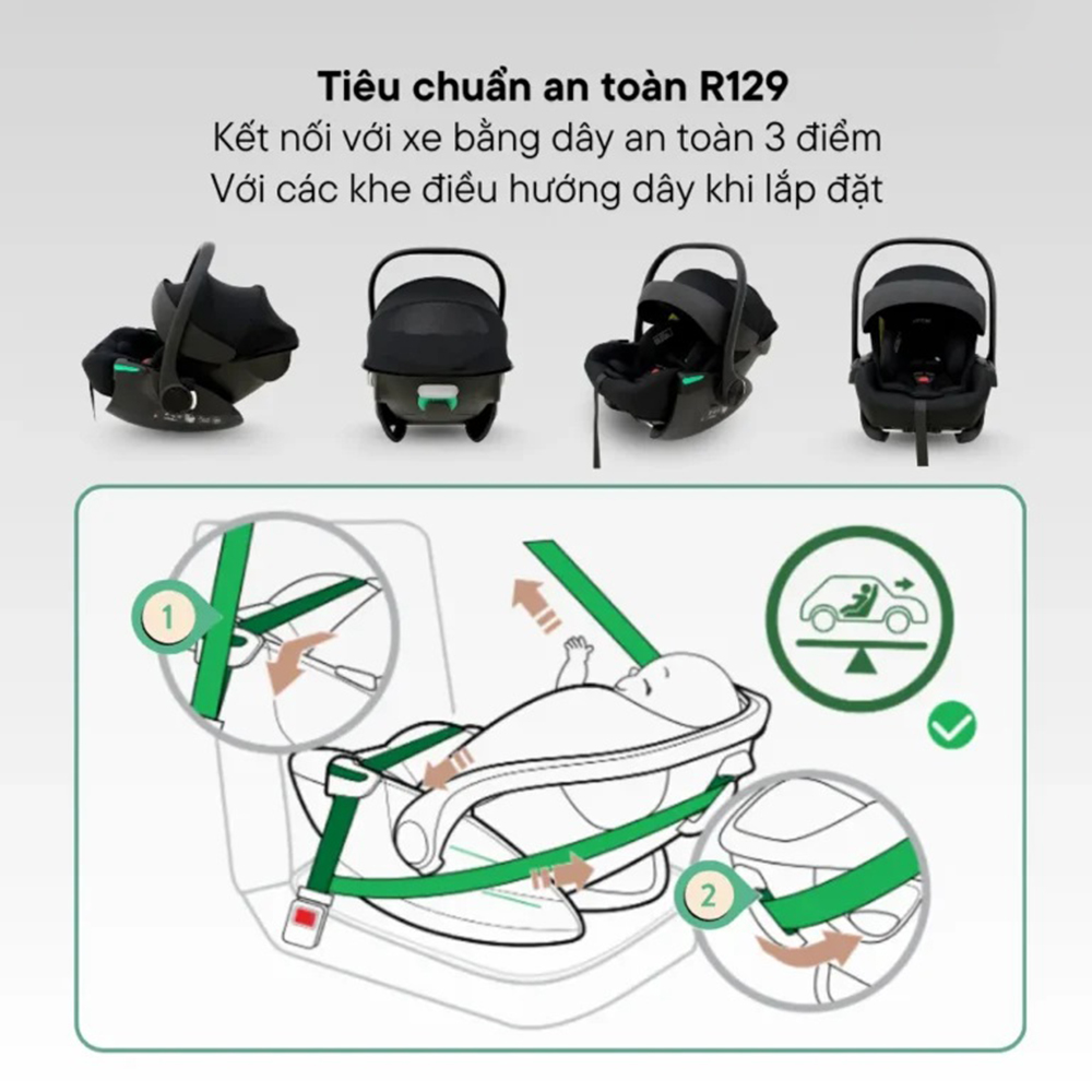 Nôi ghế ô tô Zaracos Nuvio 2656 15 Nôi ghế ô tô Zaracos Nuvio 2656