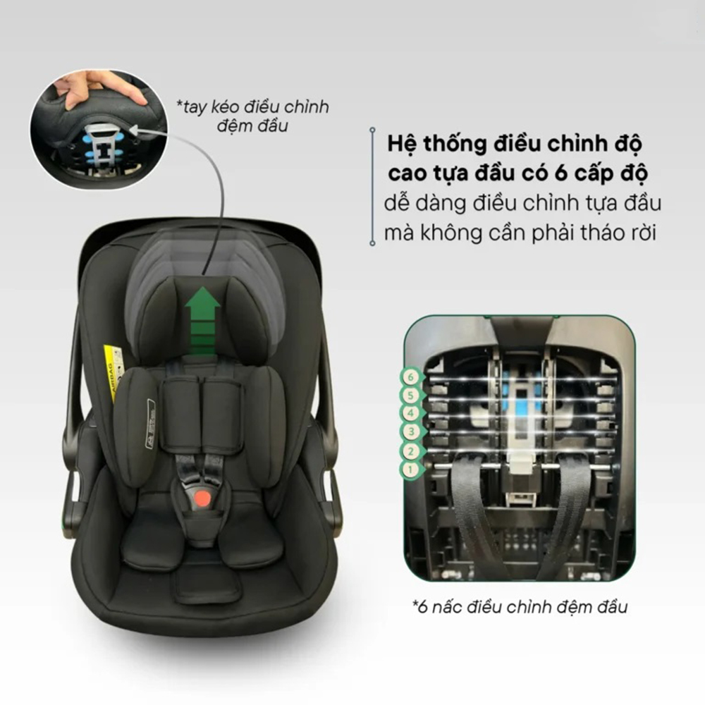 Nôi ghế ô tô Zaracos Nuvio 2656 18 Nôi ghế ô tô Zaracos Nuvio 2656