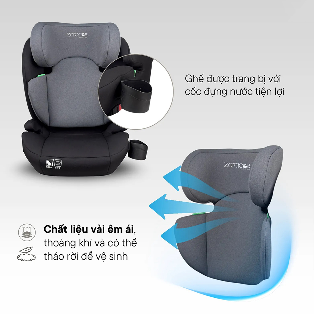 Ghế ô tô Zaracos Rainer 6076 Isofix 23 Ghế ô tô Zaracos Rainer 6076 isofix
