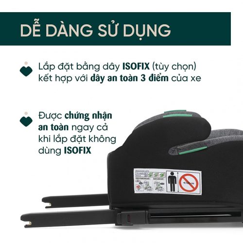 Ghế ô tô Chicco Quasar Fix Isofix